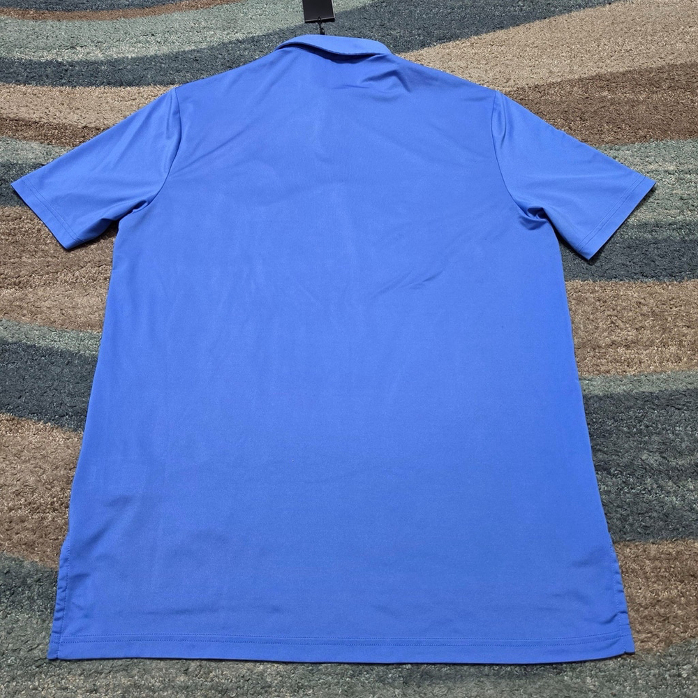 RLX Ralph Lauren Polo M Blue Trump Int Golf Club Performance Shirt - Picture 3 of 9